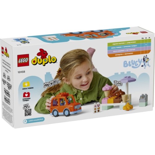 Конструктор LEGO DUPLO Bluey Подорож із морозивом із Блуї (10458)