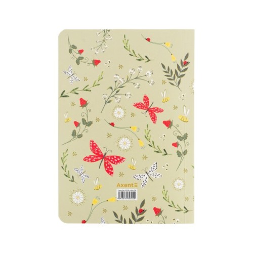 Книга записна Axent A5 TR Secret Garden 2, 80 аркушів клітинка (8700-18-A-TR)