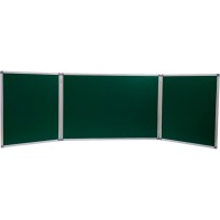 Шкільна дошка Sector офісна, комбінована, магнітна, крейдяно-маркерна 300 х 100 см (КМ3010)