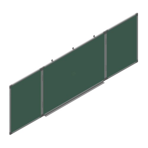 Шкільна дошка Sector офісна, комбінована, магнітна, крейдяно-маркерна 300 х 100 см (КМ3010)