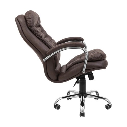 Офісне крісло Richman Валенсія Хром П4 M-2 (Anyfix) Амелі Браун (R00000049726)