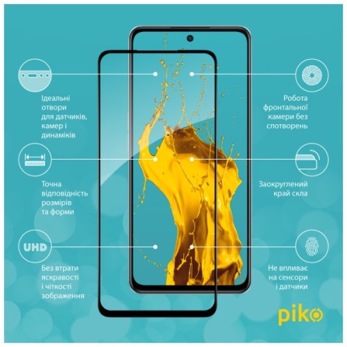 Скло захисне Piko Full Glue Oppo A98 Black (1283126583568)