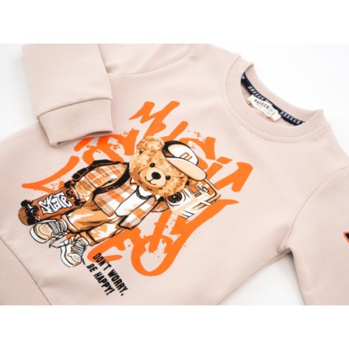 Спортивний костюм дитячий Breeze з ведмедиком (19241-98B-beige)