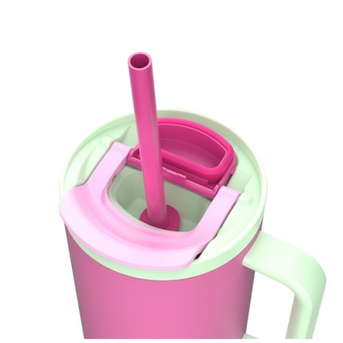 Термокружка Kambukka Rio Bubblegum Mint 950 мл Рожева з м'ятним (11-08004)