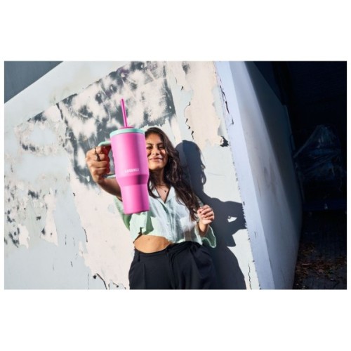 Термокружка Kambukka Rio Bubblegum Mint 950 мл Рожева з м'ятним (11-08004)