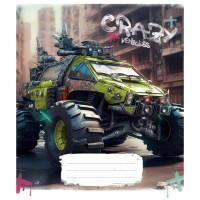 Зошит Школярик Monster trucks 48 аркушів лінія (048-3283L)