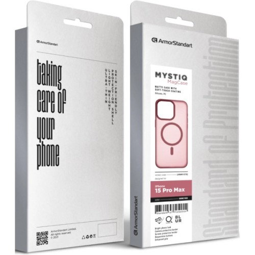 Чохол до мобільного телефона Armorstandart Mystiq MagCase Apple iPhone 15 Pro Max Wine Red (ARM91570)