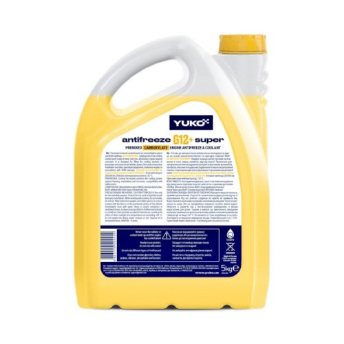 Антифриз Yuko -32 Super G12+ жовтий. ПЕ кан.5л (5 кг.) (4823110404454)
