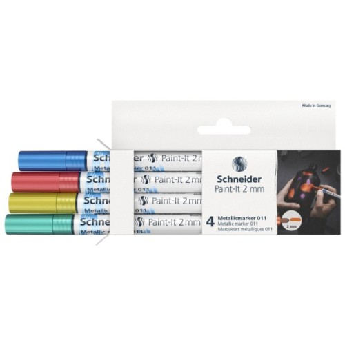 Набір маркерів Schneider металік Paint-It 2,0 мм 4 шт (ML01111502)