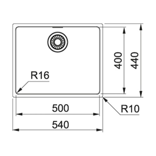 Мийка кухонна Franke Maris MRX 110-50/122.0598.741 (122.0598.741)