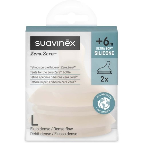 Соска Suavinex ZERO.ZERO антиколікова, інтенсивний потік, нюдова, +0 (308680)