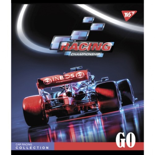 Зошит Yes А5 Racing championship 24 аркушів клітинка (766836)