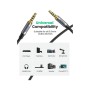 Кабель мультимедійний 3.5mm M to 3.5mm M 1.0m (4pin) AV183 gray Ugreen (10648)