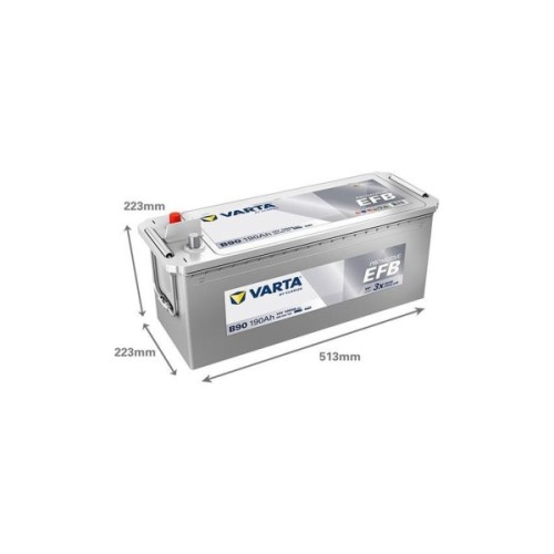 Акумулятор автомобільний Varta ProMotive EFB 190Ah бокова(+/-) (1050EN) B90 (690500105)