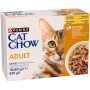 Вологий корм для кішок Purina Cat Chow Adult з куркою та цукіні 85 гх10 шт (7613036596879)