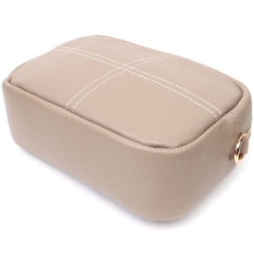 Сумка Vintage З натуральної м'якої шкіри Бежева (22318)