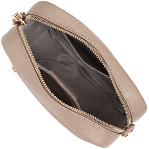 Сумка Vintage З натуральної м'якої шкіри Бежева (22318)