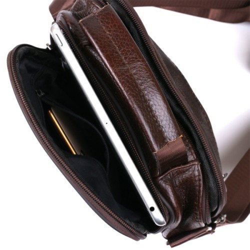 Сумка Vintage З натуральної шкіри Коричнева (20450)