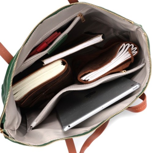 Сумка Vintage З натуральної шкіри Зелена (22302)