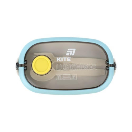 Ланч-бокс Kite подвійний з наповненням 1600 мл, синій (K25-1181-2)