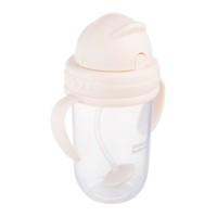 Поїльник-непроливайка Canpol babies з трубочкою і обтяжувачем, 270 мл, кремова (56/623_cre)