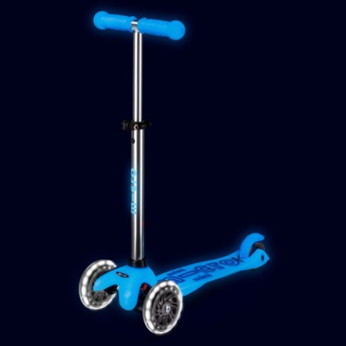 Самокат Micro Mini Deluxe Glow LED Арктичний синій (MMD215)