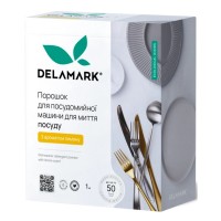 Порошок для миття посуду в посудомийці DeLaMark з ароматом Лимона 1 кг (4820152332523)