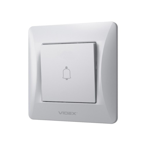 Кнопка дзвінка Videx BINERA 1кл срібний шовк (VF-BNDB1-SS)
