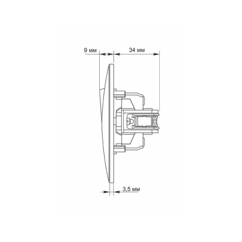 Кнопка дзвінка Videx BINERA 1кл срібний шовк (VF-BNDB1-SS)