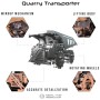 Конструктор Metal Time Колекційна модель Quarry Transporter Механічний кар'єрний самоскид (MT014)