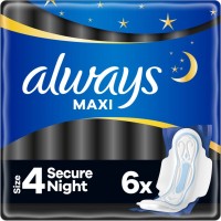 Гігієнічні прокладки Always Maxi Secure Night Розмір 4 6 шт. (8006540538258)