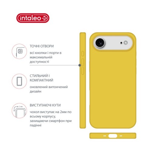 Чохол до мобільного телефона Intaleo Silicone Case Apple iPhone 17 Air Yellow (1283126630484)