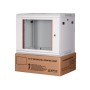 Шафа настінна Lande 9U 19" 600x600 ProlineB (LN-WB-09U6060-LG-F)