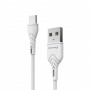 Дата кабель USB 2.0 AM to USB-C 1.0m White Grand-X (PC-03W)