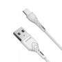 Дата кабель USB 2.0 AM to USB-C 1.0m White Grand-X (PC-03W)