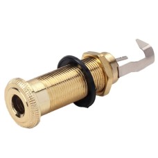 Вихідний роз'єм для гітари Paxphil Cylinder Flush Mount Jack (Gold) (LJ-20/2P GD)