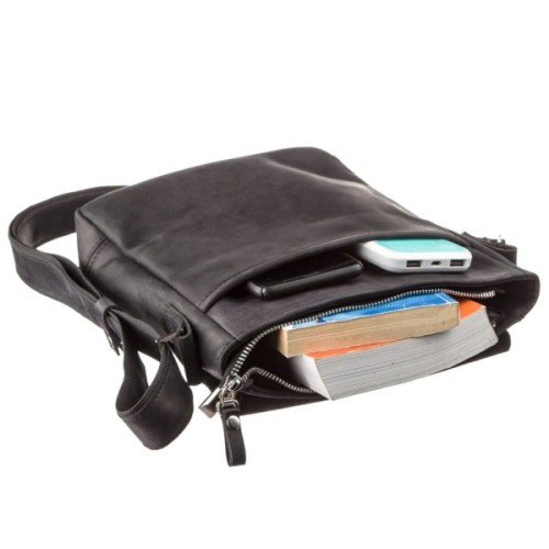 Сумка Shvigel Шкіряна Чорна (11171)