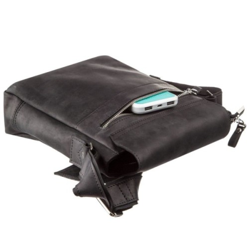 Сумка Shvigel Шкіряна Чорна (11171)