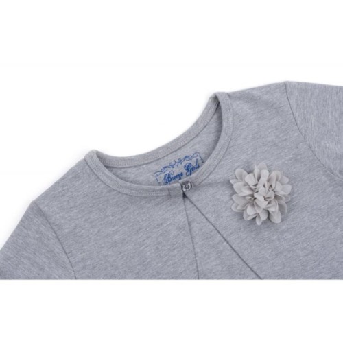 Болеро дитяче Breeze с цветком (6712-134G-gray)