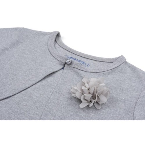 Болеро дитяче Breeze с цветком (6712-134G-gray)