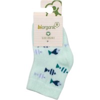 Шкарпетки дитячі Bibaby з рибками (68377-6-12-green)