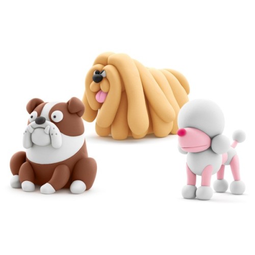 Набір для творчості Lipaka Собаки-друзяки Комондор Муді, Бульдог Гіпно, Пудель Поппі (60057-UA01)