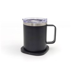 Термокружка TheGeneral з підігрівом та бездротовою зарядкою ThermoHub 15W з LED індикатором чорна (40021321-01)