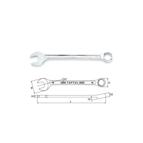 Ключ Toptul комбінований 28мм Hi-Performance (AAEX2828)
