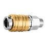 Конектор для шланга Neo Tools муфта швидкознімна пневматична, 1/4", 16бар, нержавіюча сталь, латунь (12-635)