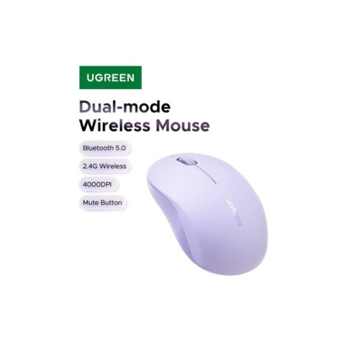 Мишка Ugreen M331 Wireless/Bluetooth Purple (65626)