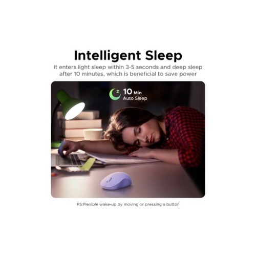Мишка Ugreen M331 Wireless/Bluetooth Purple (65626)
