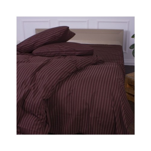 Наволочка MirSon Ranforce Elite 17-0617 Stripe Brown 70х70 см (2200008202125)