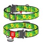Нашийник для тварин WAUDOG Nylon "Авокадо" металічна пряжка-фастекс М (5138)