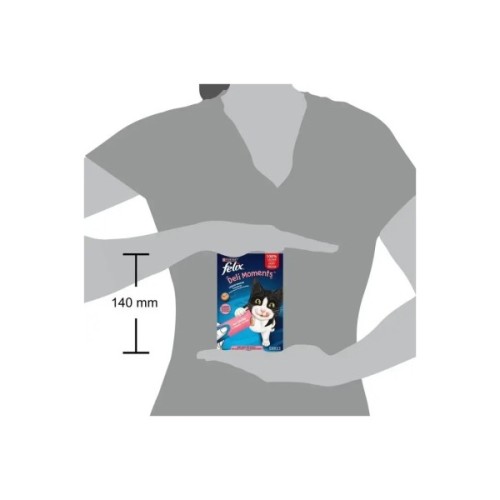 Ласощі для котів Purina Felix DeliMoments з лососем 40 г (8445291632639)